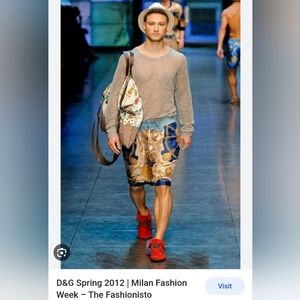 Dolce&Gabbana bag runway 2012 Vintage logo D&G canvas leather